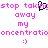 Pixelated text in bright pink on white background with a black pixelated symbol replacing 'ing' in 'taking' and a smiley face at bottom.