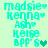 Pixelated turquoise text on light green background with heart symbols, showing animation changes in heart color and position across observations.