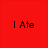 Six colored squares arranged in a display text and symbols: red with "I Ate", orange with "One Too Many", yellow with "Rainbow", green with "Skittles", blue with multiple exclamation marks, purple with "I peed rainbow!"