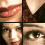 pixelated facial close-ups showing lips, eyes, and hair in warm tones with visible compression artifacts