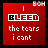 Animated contact sheet of 10 frames showing a red-themed icon with text and stylized