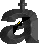 Two side-by-side pixelated icons of a dark gray mechanical device with curved arms and a central black shape, one showing yellow accents on the left arm and red on the right.