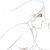 Animated line-art of three figures in a romantic scene with one figure leaning forward and another embracing, rendered in brown tones on white background.