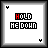 Pixel art icon displaying "HOLD ME DOWN" text with color variations