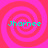 Four identical pixelated spirals in pink and red with cyan text reading 'Jharnee' at the center of each spiral.