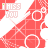 A repeating pattern of white cloud shapes on a red background with green and pink text reading "I MISS YOU" in alternating colors
