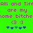 Green background with pink pixelated text reading "Ali and Tiff are my home bitches" and two identical pink emoticons, each above a of blue and teal pixelated stars