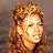 A 48x48 pixel buddy icon split into two sections: a left-side portrait of a person with curly hair and a right-side green background with text.
