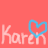 A static contact sheet of a 48x48 pixel animated icon showing repeated text and heart symbols on a coral background with gray transparency overlay.