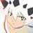 A 48x48 pixel animated buddy icon featuring a cartoon character with cow-like spots and an anime-style face, alongside text reading "Anime IM" on a black background.