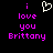 Pixelated text and heart symbol on black background, with purple text and white heart, two identical static frames side-by-side.