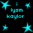 A static digital image displays cyan star shapes and text on a black background, with repeated text elements and varying star sizes and positions.