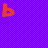 colored squares with red letters and shapes on a pixelated background