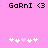 Pixelated text 'GornI <3' appears above a of white and light pink plus signs on a solid pink background