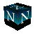 A cube-shaped icon with a blue gradient surface displaying a white 'N' letter, rotating through multiple angles against a gray background.