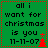 Green background with black text reading 'all i want for christmas is you 11-11-07' and red pixelated symbols, arranged in a of four identical