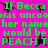 Bright pink background with green pixelated text repeating 'If Becca was uncoo her name would be PEACHT' and black star shapes scattered throughout.