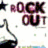 Pixelated icon with 'LOCK OUT' text in brown and pink gradient letters, a black star on left, and abstract dark shapes below.