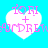 Four identical heart-shaped icons with pink text on a bright blue background, each displaying 'TORI + ANDREW' in pixelated font.