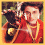 A four- shows a character in red clothing holding a golden object, with close-ups of the face and item