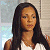 A 50x50 pixel animated contact sheet showing two frames of a buddy icon with a woman on the left and green text on the right against a dark background.
