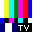 pixelated cartoon character icons with varied expressions and colors, including a TV test pattern