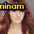 A pixelated image of a person with long red hair and bangs, wearing yellow clothing, displayed in three variations with different text overlays.