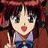 A pixelated anime-style character with dark hair and red lips holds a thin object while standing next to text reading "Anime IM" and "com" on a black background.