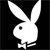 White pixelated rabbit silhouette with long ears, single dark eye, and small body on solid black background.