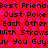 Red background with purple pixelated pattern and black text repeating 'Best Friends Just Poke Each Other With Straws You Guys' in a