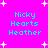 Pixelated text and star shapes on a bright pink background with cyan lettering.