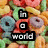 A pixelated image of colorful cereal rings with overlaid text fragments forming a phrase