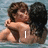 Two people embrace in water, with text appearing sequentially as 'I', then 'I love', then 'Travis.'