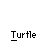 Pixelated turtle icon with brown shell and green limbs appears in multiple sizes and orientations on gray background, each labeled 'Turtle' below.