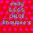 Red background with pink stars, cyan text reading 'emily', '8888', 'CHLOE', 'Bhaybee's' repeated in a pattern
