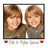 Two people with light brown hair in a side-by-side portrait, one in brown clothing, the other in gray, with a white background and dark border.