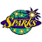 Pixelated icon with teal and purple planet-like shape, yellow text reading 'SPARKS', and a bright starburst effect on the right side.