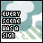 A 5x4 contact sheet of animated frames showing a pixel art sign with changing text colors against a cloudy background.