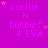 A static image with a bright purple background displaying repeated text and small pink stars.