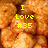 Pixelated orange-brown background with yellow text reading "I Love #35" in blocky font.