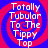 Four identical display white text on a red and blue spiral background with no visible animation changes