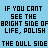 A static digital image displays repeated text phrases in varying colors on a light blue background with partial gray overlay.