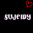 Red pixelated heart above two identical white pixelated text strings on black background.