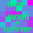 Pixelated green text on a cyan and magenta checkered background with repeated 'nick', 'Jaciyn', and 'forever' phrases.
