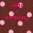 Pixelated brown background with pink polka dots and red text reading "Jade + Anthony FOREVER<3".