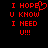 Red pixelated text on black background with a heart symbol replacing 'E' in 'HOPE', displayed as two identical static frames side-by-side.