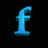 Pixelated lowercase 'f' icons in various colors arranged on a black background with one gray rectangle.