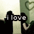 Pixelated image with two silhouettes holding a heart-shaped object, displaying text that changes from 'i love' to 'you car...' across frames.
