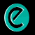 Animated sequence of teal and white circular icons with black curved symbols, transitioning through various shapes including C, S, D forms against a black background.