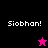 Four display 'Siobhan!' text with a star icon changing color and position